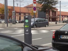 Installation d'une borne de stationnement sur St Etienne