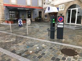 Photo d'une borne de stationnement à Quiberon